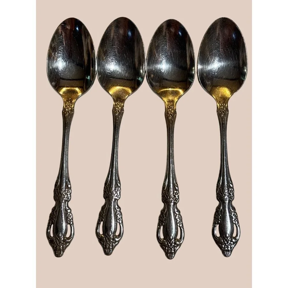 Oneida Distinction Deluxe Raphael Stainless Steel Flatware Set Of Four 5-Piece P